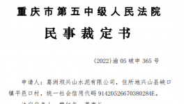 清算！葛洲壩子水泥申請破產！被駁回！