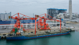 一次成功！紅獅集團廣州港茂名碼頭卸船機成功試生產(chǎn)！